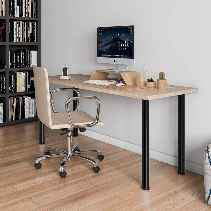 Rei Pata Cilíndrica de Mesa Acero Negro Modelo 4406 Ø60x710 mm - 4 Unidades Rei Pata Cilíndrica de Mesa Acero Negro Modelo 4406 Ø60x710 mm - 4 Unidades