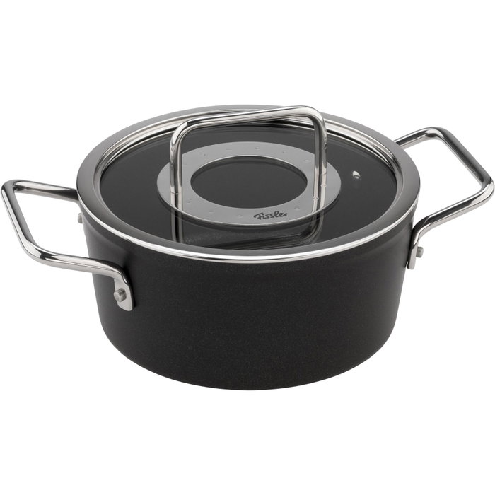 Fissler Adamant Olla de 18 cm con Tapa de Cristal