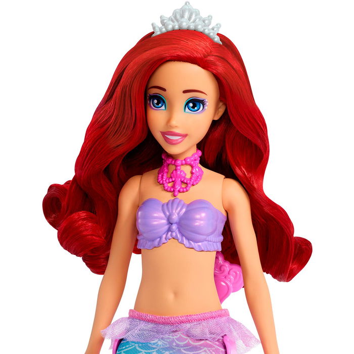 Mattel Muñeca Ariel con Tocador JBF86 Disney Princess, con cola de sirena extraíble y accesorios sorpresa Mattel Muñeca Ariel con Tocador JBF86 Disney Princess, con cola de sirena extraíble y accesorios sorpresa