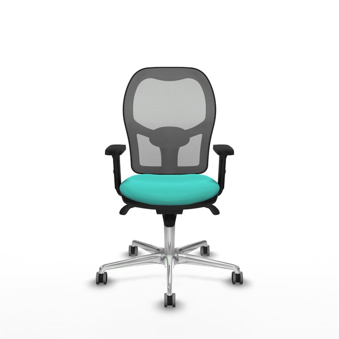 PIQUERAS Y CRESPO Silla de oficina Jorquera con mecanismo Sincro, Turquesa y Gris PIQUERAS Y CRESPO Silla de oficina Jorquera con mecanismo Sincro, Turquesa y Gris