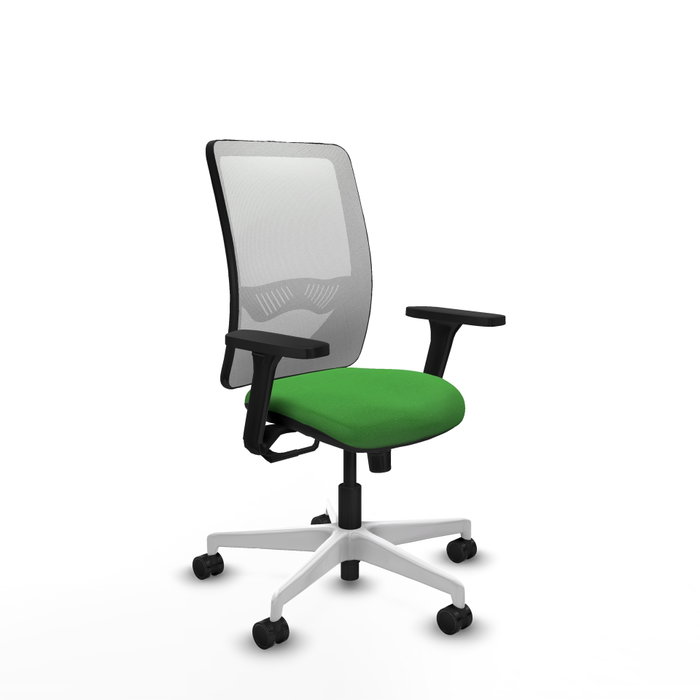 PIQUERAS Y CRESPO Silla de oficina Zulema con mecanismo Sincro, Verde y Blanco PIQUERAS Y CRESPO Silla de oficina Zulema con mecanismo Sincro, Verde y Blanco