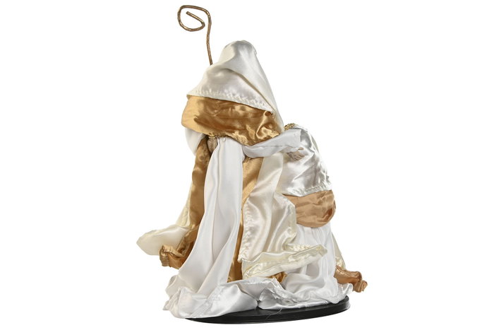 DKD Home Decor Nacimiento Navidad Moderna Blanco Dorado (2 Unidades) inevitable
