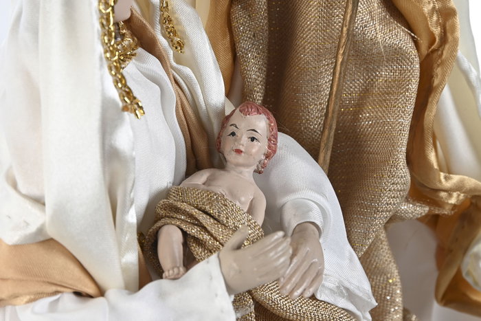 DKD Home Decor Nacimiento Navidad Moderna Blanco Dorado (2 Unidades) inevitable