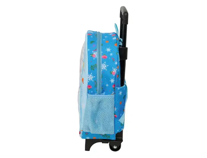Safta Mochila Frozen 3D con Ruedas, Diseño Infantil de Elsa y Anna, 120 x 210 x 20 mm