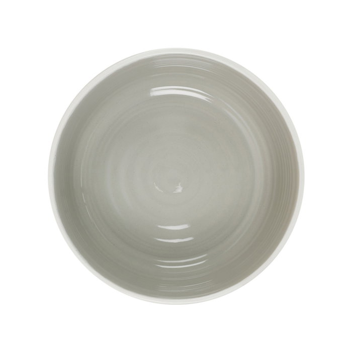 Home Deco Factory Bol 600 Ml Gris Bicolor Cerámica Mesa