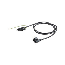 Bachmann Gertezuleitung CEE7/7 Erdanschluss GST18 negro 3m