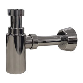 TECNOAGUA Sifón de plástico redondo cromado 1 1/4-32 T-310R