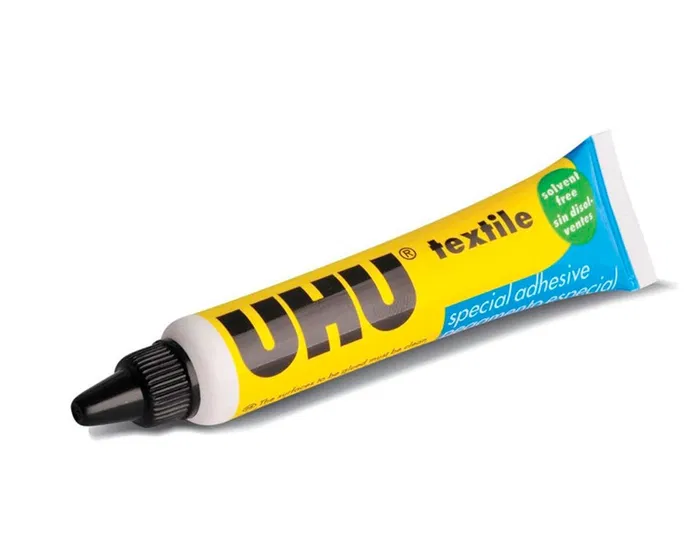 Uhu Pegamento Especial Textil, Para Tejidos, Tela Vaquera y Cuero, Tubo 20 g en Blister