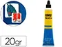 Uhu Pegamento Especial Textil, Para Tejidos, Tela Vaquera y Cuero, Tubo 20 g en Blister