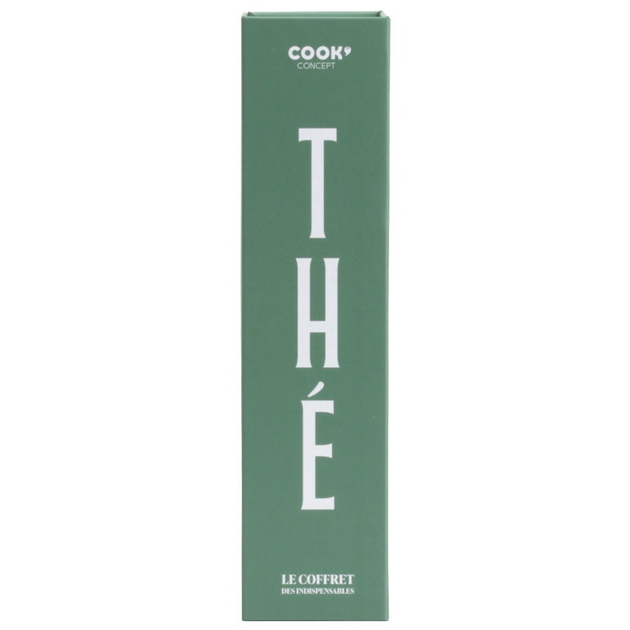 Cook Concept Caja-Libro Juego de 4 Piezas para Té - Pinza, Infusor y Soportes en Acero Inoxidable y Silicona Cook Concept Caja-Libro Juego de 4 Piezas para Té - Pinza, Infusor y Soportes en Acero Inoxidable y Silicona
