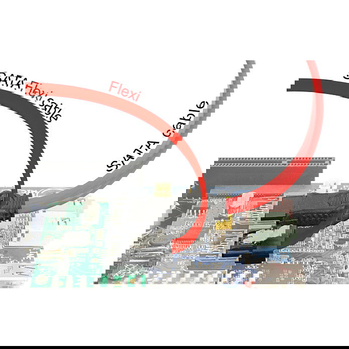 DeLOCK Cable SATA III 6 Gb/s, 10 cm (0.1 m) Color Rojo, Macho a Macho, Conectores Derechos, SATA 3