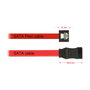 DeLOCK Cable SATA III FLEXI 0,1 m Rojo