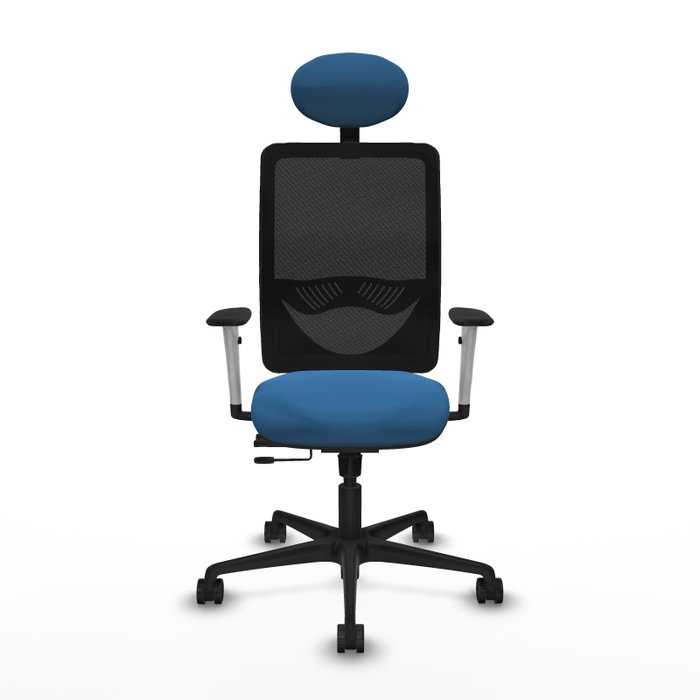PIQUERAS Y CRESPO Silla de oficina Zulema con mecanismo Sincro/Traslack, Azul claro y Negro PIQUERAS Y CRESPO Silla de oficina Zulema con mecanismo Sincro/Traslack, Azul claro y Negro