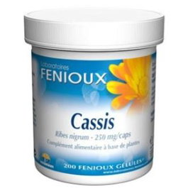 Fenioux Grosellero Negro (Cassis) 200 Cápsulas - Suplemento para la Circulación Venosa y Piernas Cansadas