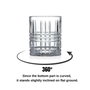 Hermia Set de Copas de Whisky de Vidrio, 2 Piezas