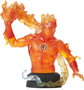 Diamond Select Toys Busto Antorcha Humana Marvel, Figura de Resina Translúcida 40 cm, Edición Limitada 2000 Piezas, Certificado de Autenticidad