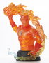 Diamond Select Toys Busto Antorcha Humana Marvel, Figura de Resina Translúcida 40 cm, Edición Limitada 2000 Piezas, Certificado de Autenticidad