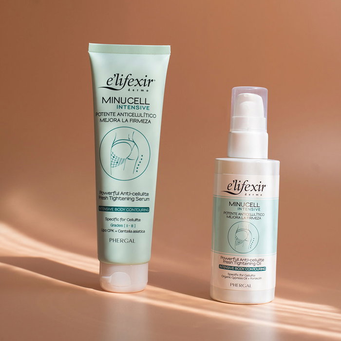 E'Lifexir MINUCELL INTENSIVE Aceite Anticelulítico para Reducir la Piel de Naranja, Drenante y Reafirmante, 100 ml