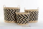 DKD Home Decor Set de 3 Cestas de Fibra 40x40x35 cm Marrón Claro
