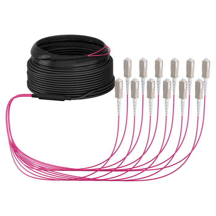 EFB Elektronik Cable de fibra óptica OM4 12G (1x12) SC-SC 40m EFB Elektronik Cable de fibra óptica OM4 12G (1x12) SC-SC 40m