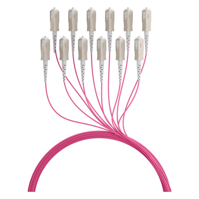 EFB Elektronik Cable de fibra óptica OM4 12x SC-SC 40m