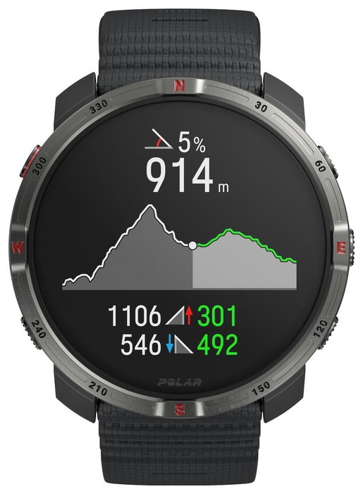 Polar Grit X2 Reloj Deportivo Negro 45 mm S-L