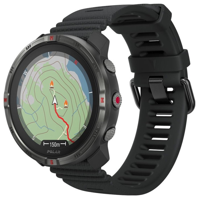 Polar Grit X2 Reloj Deportivo Negro 45 mm S-L
