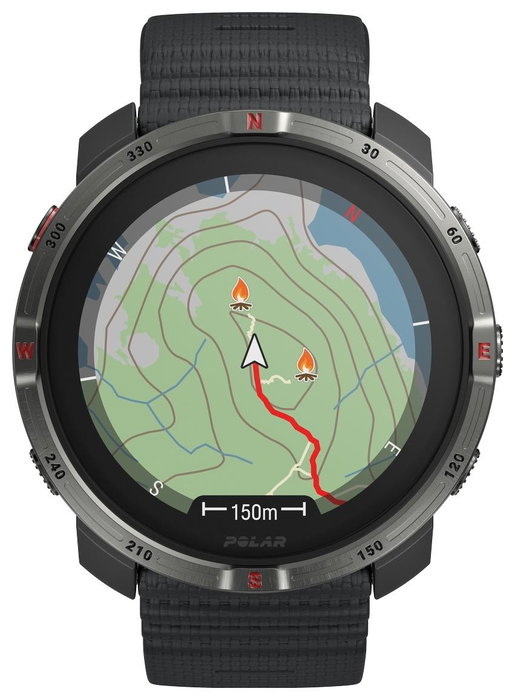 Polar Grit X2 Reloj Deportivo Negro 45 mm S-L