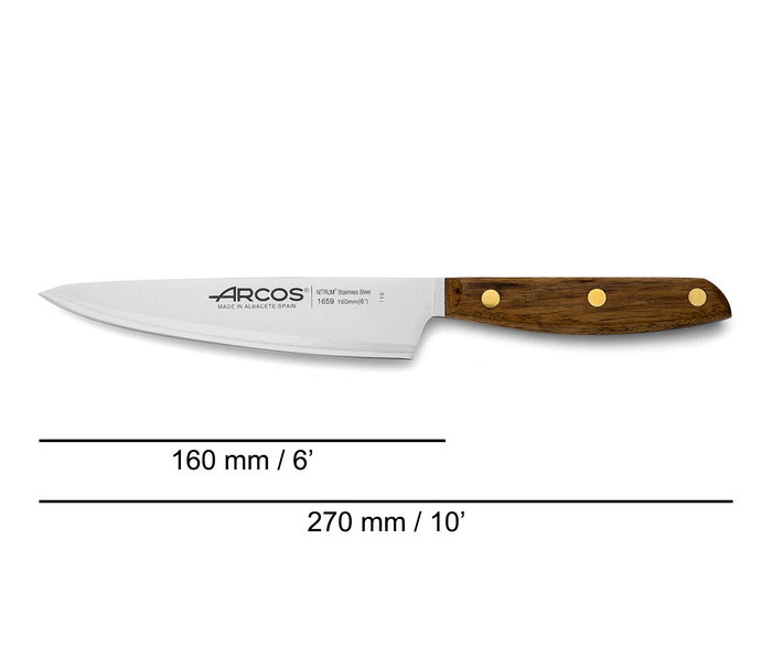 ARCOS Cuchillo Cocinero Hoja Inox 160 mm ARCOS Cuchillo Cocinero Hoja Inox 160 mm