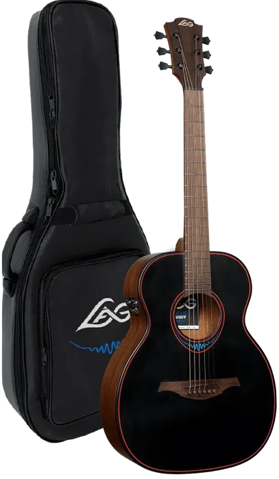 LAG Guitarra Acústica Travel A/E Blue Wave 1