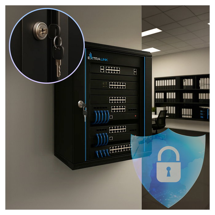 Extralink Armario Rack de Pared 18U 600x450 mm Negro Extralink Armario Rack de Pared 18U 600x450 mm Negro