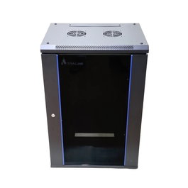 Extralink Armario rack 18U 600x450 Negro montaje en pared