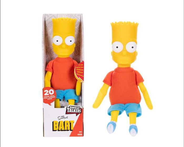 Jakks Pacific Los Simpson - Peluche Parlanchín Bart de 30 cm Jakks Pacific Los Simpson - Peluche Parlanchín Bart de 30 cm