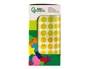 Liderpapel Gomets autoadhesivos círculos 10,5 mm amarillo rollo de 6000 unidades