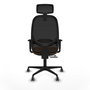 PIQUERAS Y CRESPO Silla de oficina Cilanco Naranja y Negro