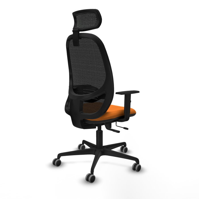 PIQUERAS Y CRESPO Silla de oficina Cilanco Naranja y Negro PIQUERAS Y CRESPO Silla de oficina Cilanco Naranja y Negro
