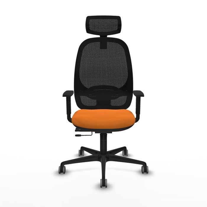 PIQUERAS Y CRESPO Silla de oficina Cilanco Naranja y Negro PIQUERAS Y CRESPO Silla de oficina Cilanco Naranja y Negro