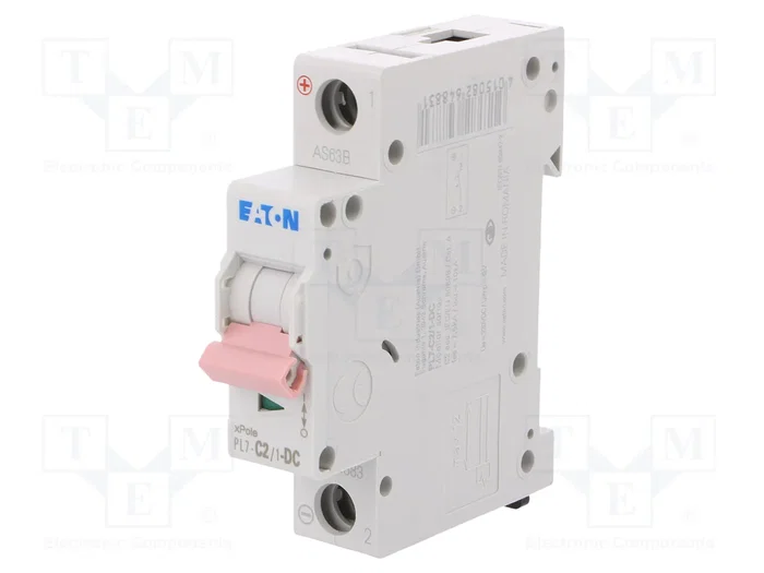EATON ELECTRIC PL7-C2/1-DC Interruptor magnetotérmico 2A 10kA EATON ELECTRIC PL7-C2/1-DC Interruptor magnetotérmico 2A 10kA