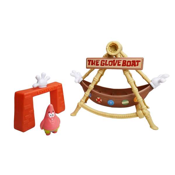 Bizak Barco Pirata Bob Esponja con Figura Patricio 4.5 cm y Accesorio
