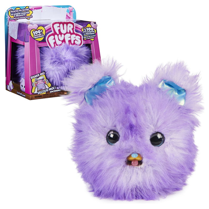 Spin Master FurFluffs Pupper-Fluff Cachorro de Juguete Interactivo Mágico con Sonidos Color Lila para Niños y Niñas +5 Años Spin Master FurFluffs Pupper-Fluff Cachorro de Juguete Interactivo Mágico con Sonidos Color Lila para Niños y Niñas +5 Años