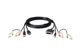 Aten 2L-7D02DH Cable KVM HDMI a DVI-D USB con Audio de 1,8 m