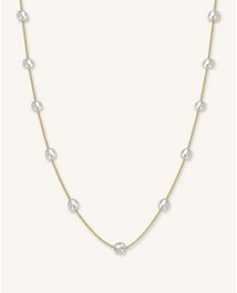 Rosefield Liquid Multi Pearl Choker Dorado