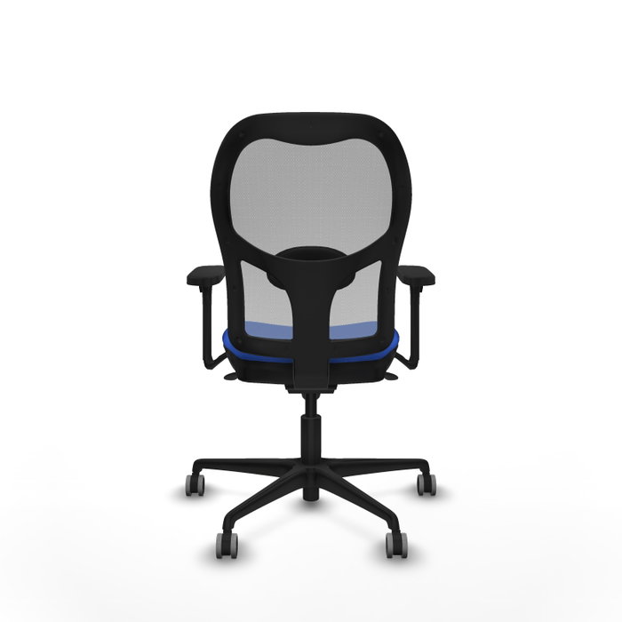 PIQUERAS Y CRESPO Silla de oficina Jorquera Azul/Gris con mecanismo Sincro