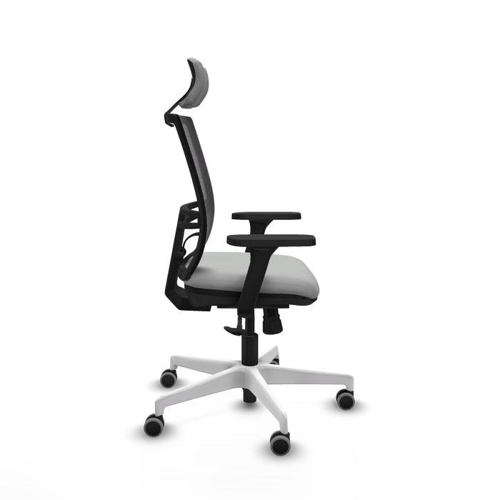 PIQUERAS Y CRESPO Silla de oficina Yunquera con mecanismo Sincro, Gris claro y Negro PIQUERAS Y CRESPO Silla de oficina Yunquera con mecanismo Sincro, Gris claro y Negro