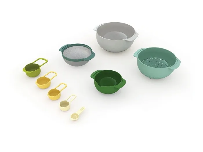 Joseph Joseph Nest 9 Plus Opal Bowl Set Verde