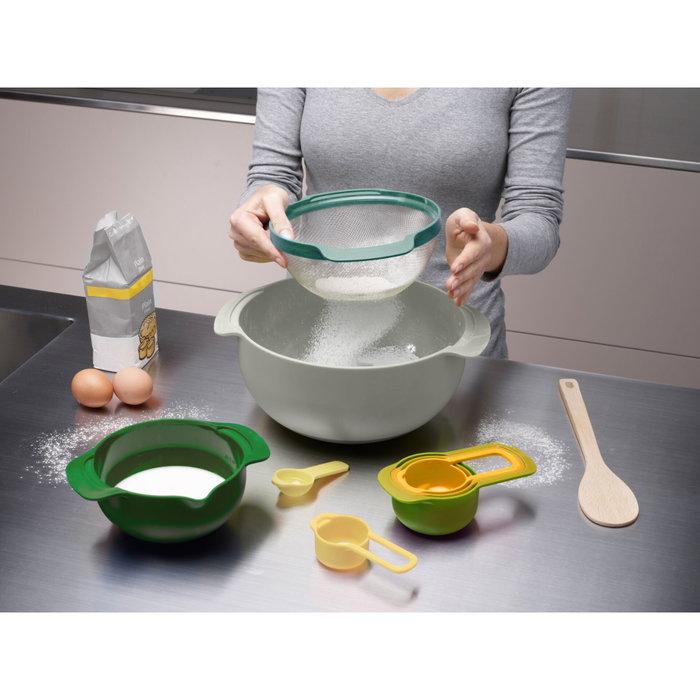 Joseph Joseph Nest 9 Plus Opal Bowl Set Verde