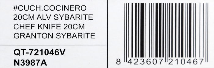 Quttin Cuchillo Cocinero 20 cm Sybarite con Albacete (8 Unidades)