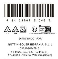 Quttin Cuchillo Cocinero 20 cm Sybarite con Albacete (8 Unidades)