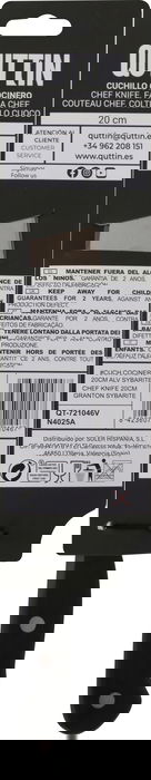 Quttin Cuchillo Cocinero 20 cm Sybarite con Albacete (8 Unidades)