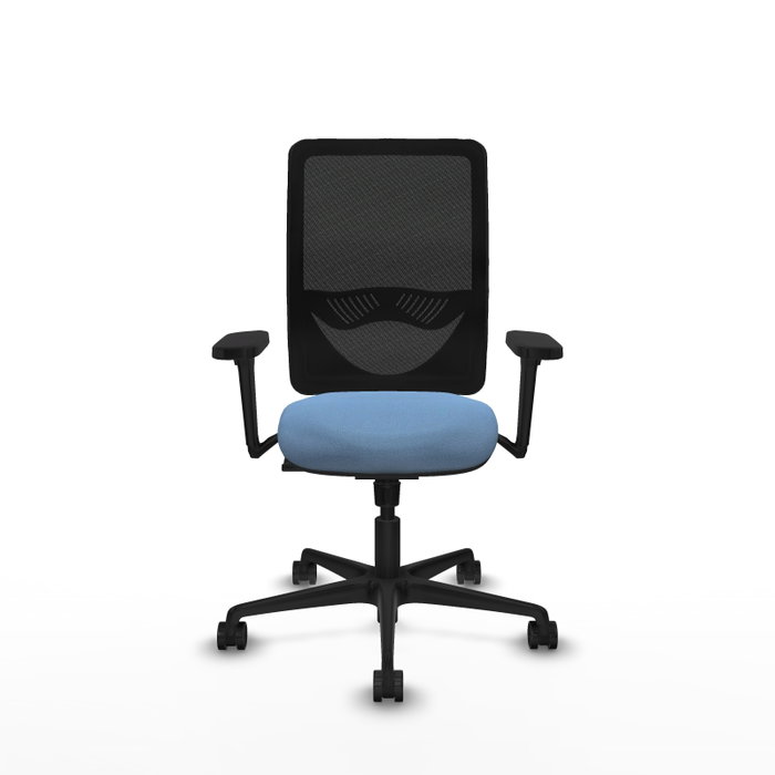 PIQUERAS Y CRESPO Silla de oficina Zulema con mecanismo Sincro, Azul cielo y Negro PIQUERAS Y CRESPO Silla de oficina Zulema con mecanismo Sincro, Azul cielo y Negro